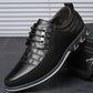 Sapatos de couro italianos clássicos da moda 2025 feitos à mão