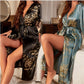 🌸Mode zijden pyjama met kersenbloesemprint