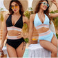 💃Vakantieaanbieding 50% KORTING💃Bikinisets met hoge taille en kleurblokken