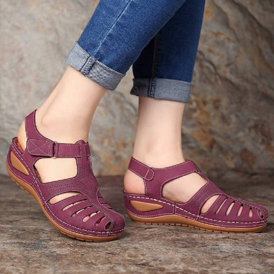 🔥Comfortabele orthopedische sandalen met uitgesneden wighak voor dames