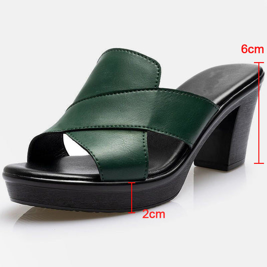 【50 % DE RÉDUCTION AUJOURD'HUI】Sandales à plateforme à talons hauts et épais pour femmes 