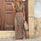 Robe fleurie bohème à col en V tendance 2025