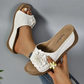 🚶‍♀️💥De beste korting van vandaag van 40%💥 Comfortabele, antislip, effenkleurige open-teen sandalen met sleehak voor dames