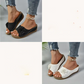 🚶‍♀️💥De beste korting van vandaag van 40%💥 Comfortabele, antislip, effenkleurige open-teen sandalen met sleehak voor dames