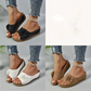 🚶‍♀️💥De beste korting van vandaag van 40%💥 Comfortabele, antislip, effenkleurige open-teen sandalen met sleehak voor dames