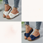🚶‍♀️💥De beste korting van vandaag van 40%💥 Comfortabele, antislip, effenkleurige open-teen sandalen met sleehak voor dames