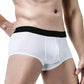 Boxer taille basse en satin respirant pour homme avec soie glacée 