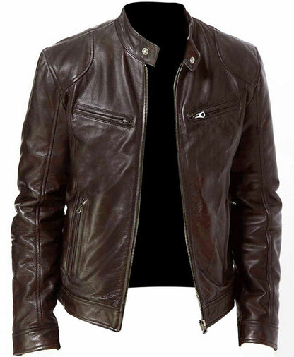 🔥2025 Biker Casual leren jack met rits