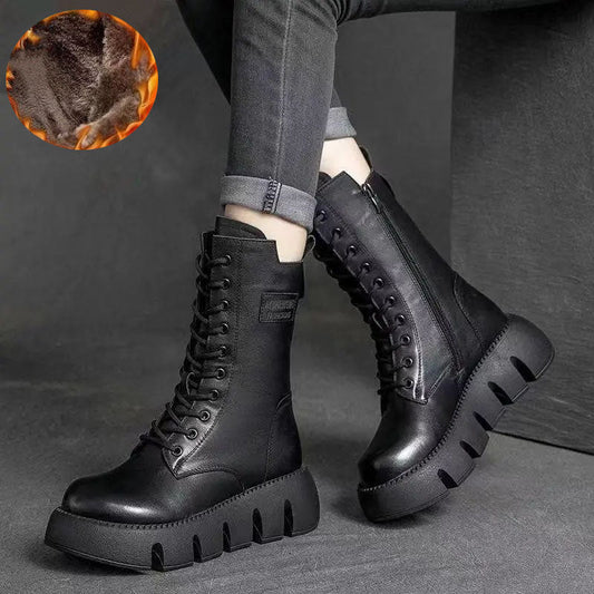 Novas botas ortopédicas de couro da moda 2025