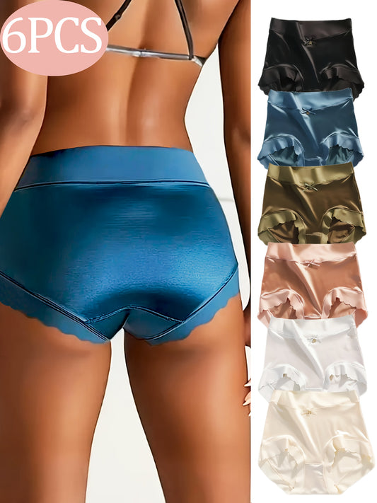 Luxe satijnen strik-frill-afwerking slip