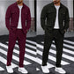 ⏰ Ensemble veste boutonnée et pantalon en maille alvéolée pour homme – Coupe décontractée, tissu respirant et style au quotidien 👕👖