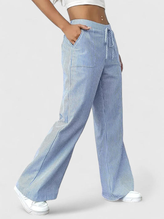 Comfortabele wijde broek met elegante details