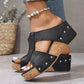 🔥Chaussons compensés orthopédiques tendance avec fermeture éclair et semelle épaisse 