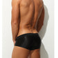 Boxer taille basse en satin respirant pour homme avec soie glacée 