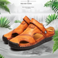 【Fait à la main】Sandales décontractées en cuir souple de haute qualité pour hommes