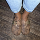 Chaussures rétro italiennes pour femmes, fabriquées à la main en cuir de vache souple