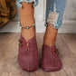 Chaussures rétro italiennes pour femmes, fabriquées à la main en cuir de vache souple