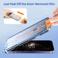🔥50% DE RÉDUCTION🔥Protecteur d'écran en verre trempé 4K HD/anti-glissement avec installation automatique d'élimination de la poussière pour iPhone 