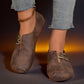Chaussures rétro italiennes pour femmes, fabriquées à la main en cuir de vache souple