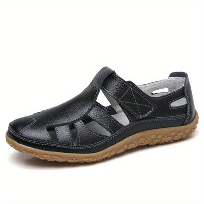 Chaussures décontractées confortables de style rétro avec semelle souple et fermeture velcro pour femmes