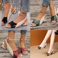 Stijlvolle, comfortabele sandalen met dikke hak voor dames (koop er 2, gratis verzending)