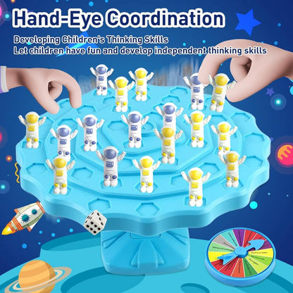 LILITOY™3396 | Jeu d'empilage Balance Spaceman – Jouet STEM interactif pour enfants et parents