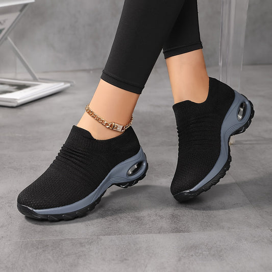 2025 nieuwe orthopedische damesschoenen met gebreid luchtkussen