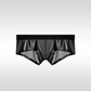 Boxer taille basse en satin respirant pour homme avec soie glacée 