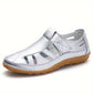 Chaussures décontractées confortables de style rétro avec semelle souple et fermeture velcro pour femmes
