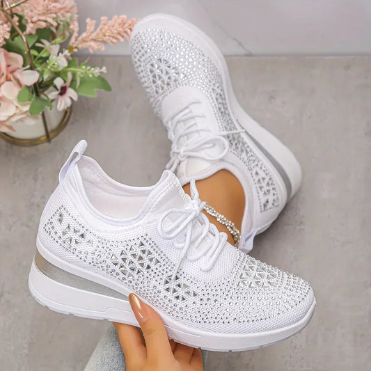 Orthopedische sneakers met sprankelende elegantie