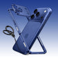 Coque pare-chocs ultra-fine en métal avec protection d'objectif et support GripRing pour iPhone 17