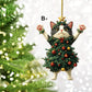 🎁Décoration de Noël amusante avec des chats noirs et blancs