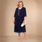 Robe midi superposée grande taille