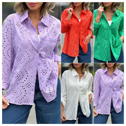 💖Chemise creuse grande taille à la mode 2025 