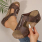 🔥Chaussons compensés orthopédiques tendance avec fermeture éclair et semelle épaisse 