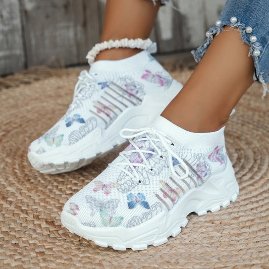🔥2025 dames sneakers met vlinderpatroon in de uitverkoop