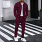 ⏰ Ensemble veste boutonnée et pantalon en maille alvéolée pour homme – Coupe décontractée, tissu respirant et style au quotidien 👕👖