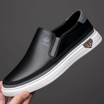 Mocassins pour hommes 2025 en cuir italien véritable 