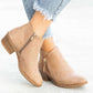 🔥 Bottines de marche confortables pour femmes - Talon bas, fermeture à glissière, support orthopédique de la voûte plantaire