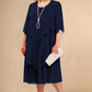 Robe midi superposée grande taille