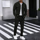⏰ Ensemble veste boutonnée et pantalon en maille alvéolée pour homme – Coupe décontractée, tissu respirant et style au quotidien 👕👖