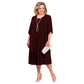 Robe midi superposée grande taille