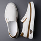 Mocassins pour hommes 2025 en cuir italien véritable 