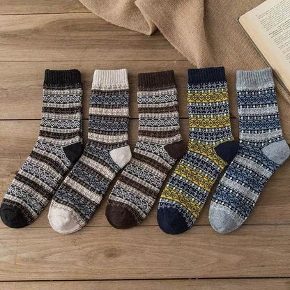 🧦 Chaussettes d'hiver rétro pour femmes - Chaudes, confortables et élégantes ! - Dites adieu aux pieds froids