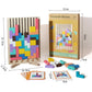 Blocs de construction éducatifs pour enfants Puzzle 3D Pédagogie Montessori 