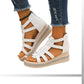 🔥49% korting🔥Wedge sandalen met strass-versiering💕Comfortabel en stijlvol💕