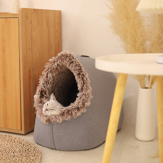 💥Offre spéciale 🐶🐱Lit grotte confortable et chaud pour animaux de compagnie