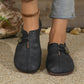 Chaussures rétro italiennes pour femmes, fabriquées à la main en cuir de vache souple