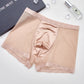 2025 Nieuwe heren high-end satijnen luxe kant ademend mesh naadloze antibacteriële boxershorts