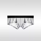 Boxer taille basse en satin respirant pour homme avec soie glacée 